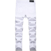 Men's Straight Fit White Jeans